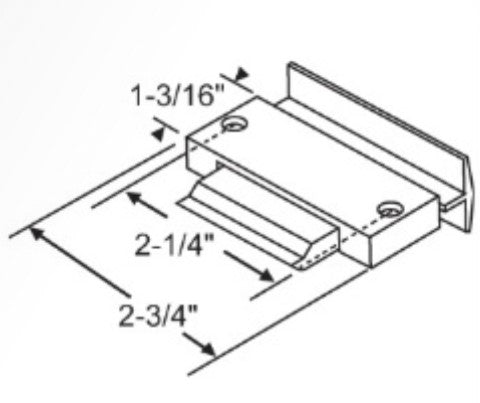 WRS Traco TR6000 Sliding WIndow Latch - Black