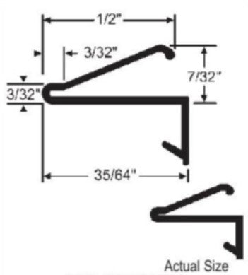 WRS Tan Leaf Glazing/Weatherseal - 7 Ft Stick