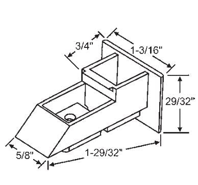 WRS 1-9/16" Sash Cam - Black