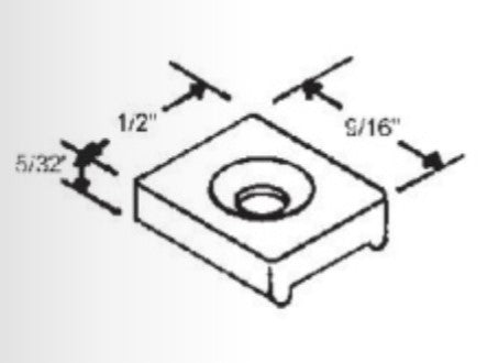 WRS Keller White Nylon Slider Guide - 9/16"