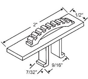 WRS 2" Thumb Button for Tilt Latches - White