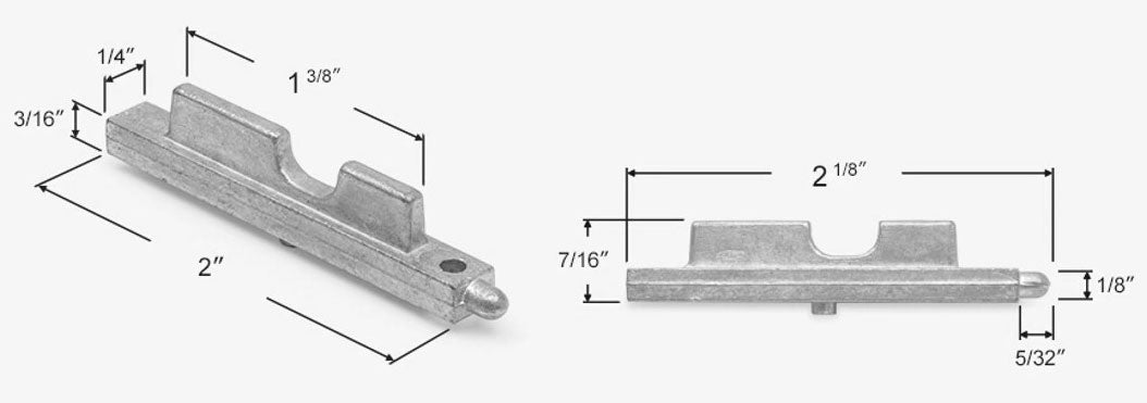 WRS Better-Bilt 2-1/8" Pivot Bar - Non-Handed