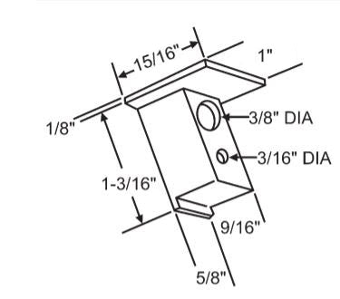 WRS ALENCO Sash Guide - Black