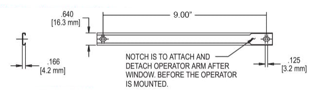 9" S.S. Operator Track