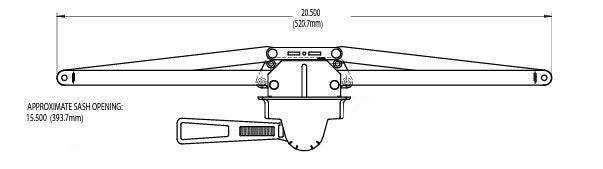 WRS Truth Hardware 20-1/2" Left Hand Single Pull Lever Operator - Bronze