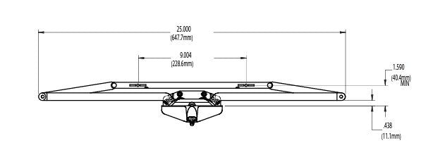 WRS Roto Gear 25" Awning Dual Arm Operator - White