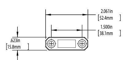 WRS Truth Hardware In-Line Strike Housing - Aluminum Finish