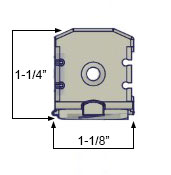 WRS Inverted Constant Force Series 975 Nylon Clip - Clear