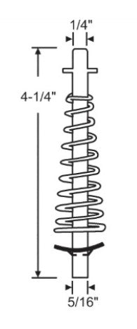 National Bi-Fold Door Top Pivot Pin Assembly - 4-1/4"