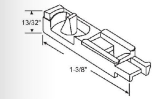 WRS Andersen 1-3/8" Balance Bracket/Shoe - White