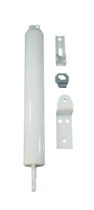 WRS 9" White Pneumatic Screen Door Closer - Light Duty