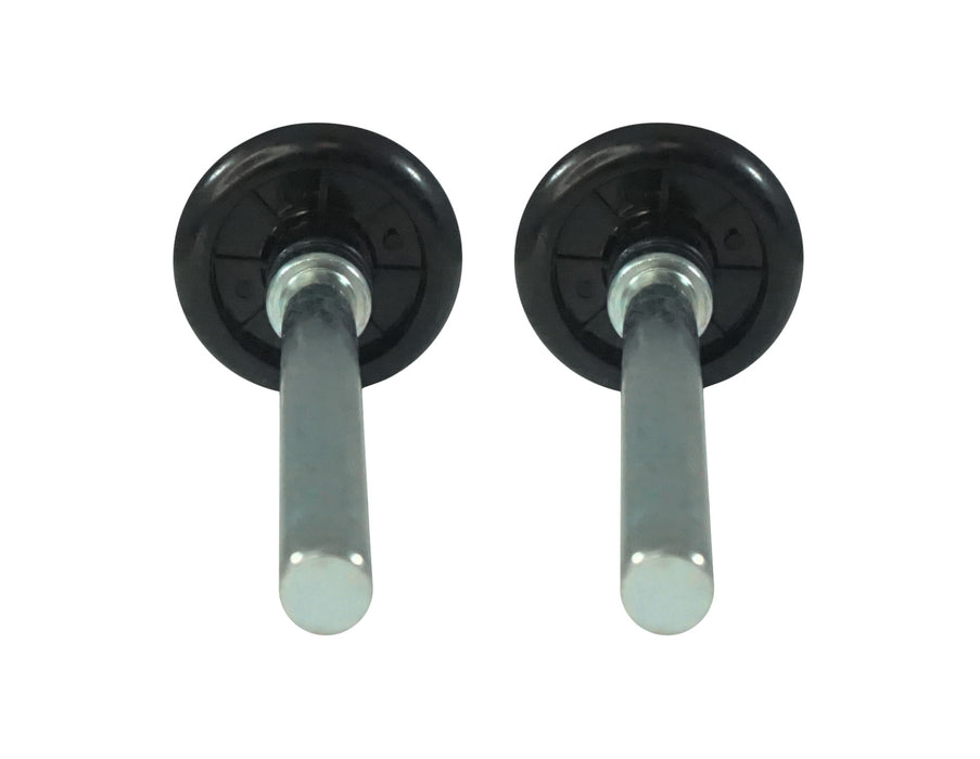 WRS 3-1/2" Black Plastic Garage Door Roller - 2 Pack