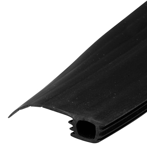 WRS Black Vinyl Adjustable Press-In Bug Seal - 84" Length