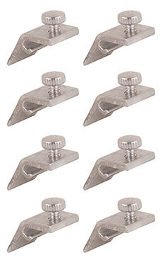 WRS 7/16" Offset Aluminum Storm Door Panel Clips with Screws - 8 Pack