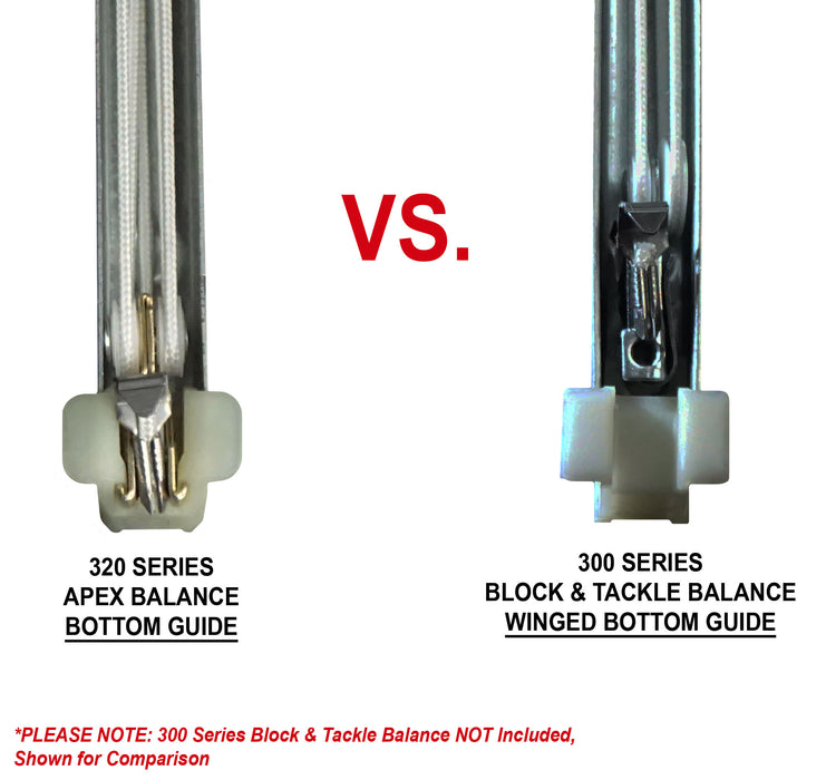 WRS Series 320 Extended Travel Apex Block & Tackle Balances - 27", 5-49 lbs