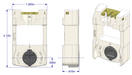 01-139 Diagram of WRS 5/8" x 1-1/4" Pivot Lock Shoe with Black Cam