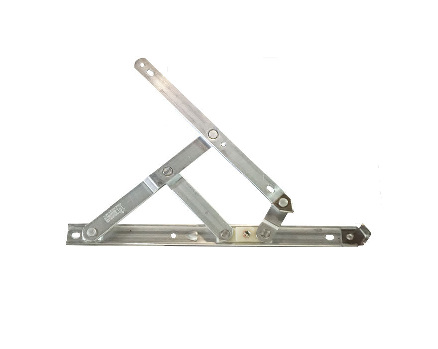 WRS Truth Hardware 12" 4-Bar Hinge with Stop - Aluminum