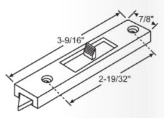 WRS 2-19/32" Left & Right Hand Tilt Latch Set - White