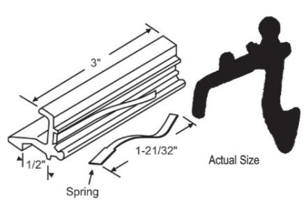 WRS Lock Assembly with Spring Latch - Mill Finish