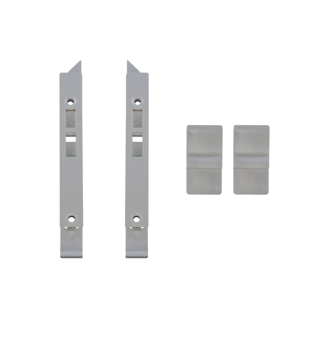 WRS Internal Top Tilt Latch Set (19/64" Nose) with Thumb Button - White