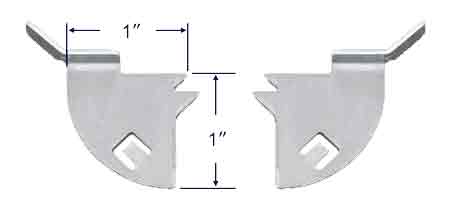 032-100-KLR Window Screen Metal Knife Latch - 10 Pack Diagram